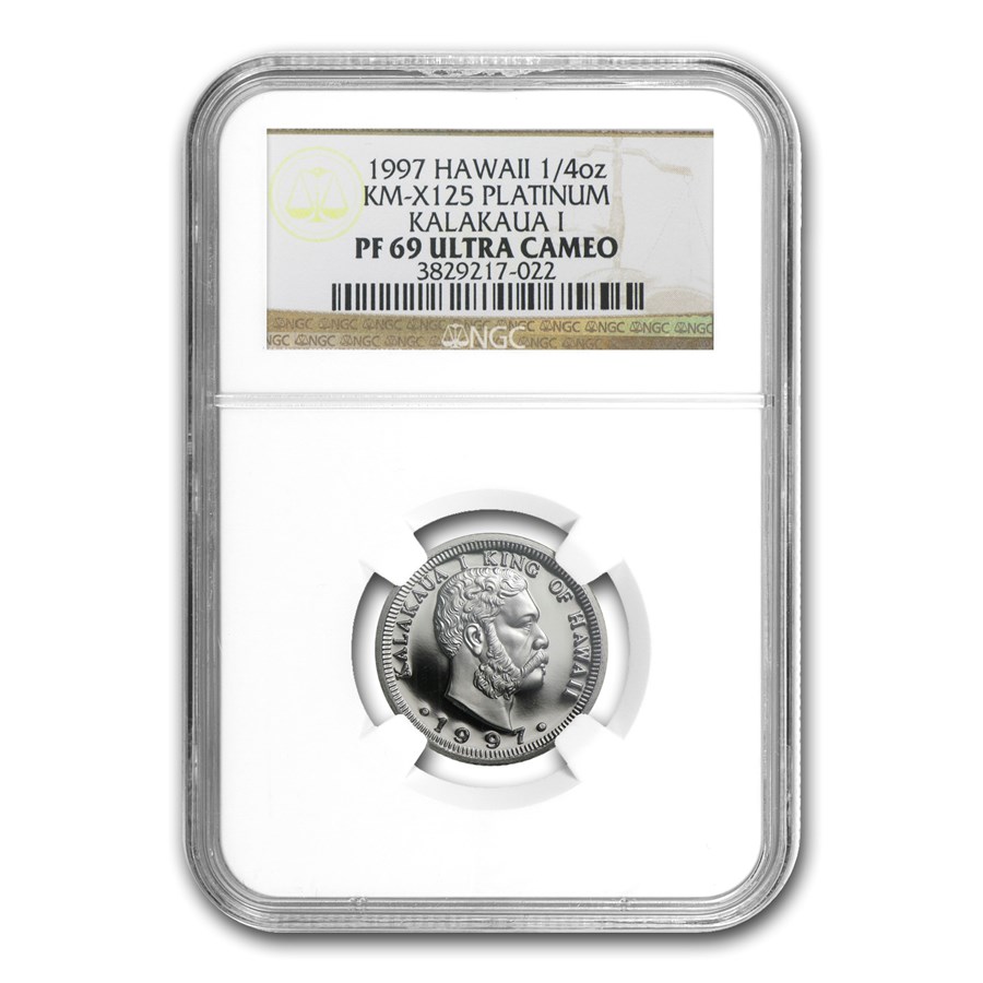 1997 1/4 oz Proof Platinum Hawaiian King PF-69 NGC