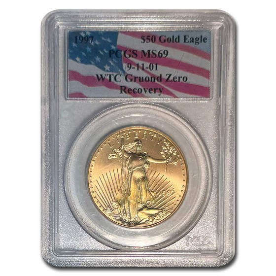 1997 1 oz American Gold Eagle MS-69 PCGS (World Trade Center) 1997 1 oz American Gold Eagle MS-69 PCGS (World Trade Center)