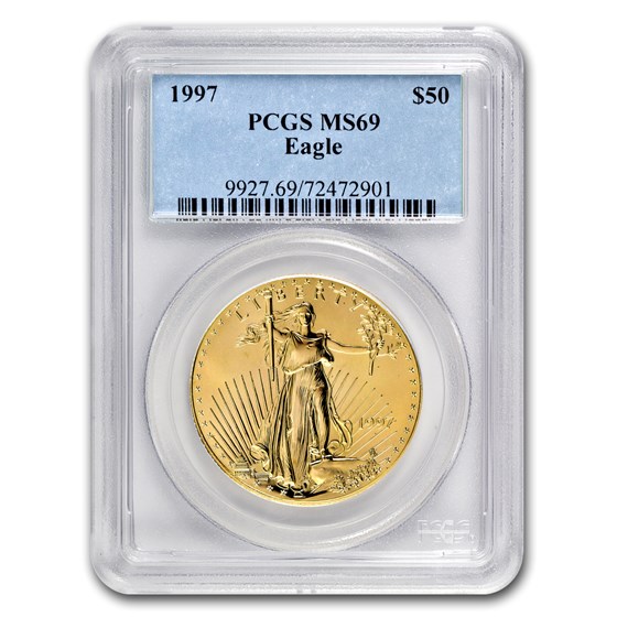 1997 1 oz American Gold Eagle MS-69 PCGS 1997 1 oz American Gold Eagle MS-69 PCGS