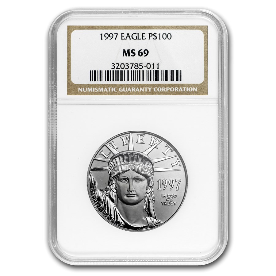 1997 1 oz American Platinum Eagle MS-69 NGC