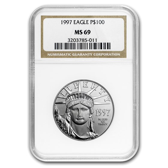 1997 1 oz American Platinum Eagle MS-69 NGC 1997 1 oz American Platinum Eagle MS-69 NGC