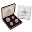 1997 4-Coin American Platinum Eagle Set BU (w/Box & COA)