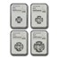 1997 4-Coin American Platinum Eagle Set MS-70 NGC (First Year)