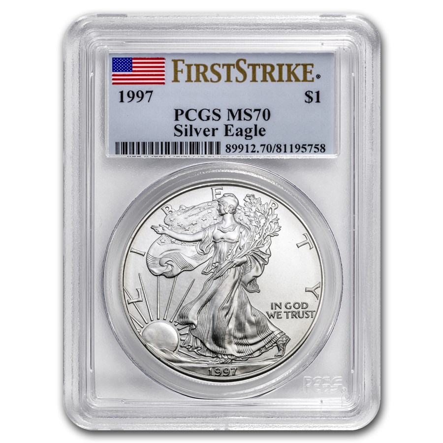 1997 American Silver Eagle MS-70 PCGS (FirstStrike®)