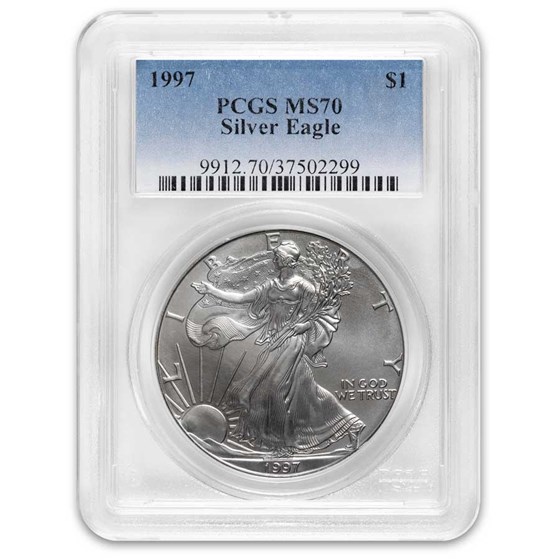 1997 American Silver Eagle MS-70 PCGS 1997 American Silver Eagle MS-70 PCGS