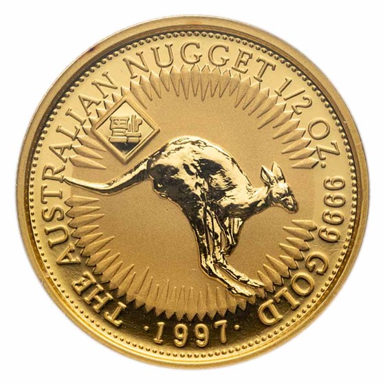 1997 Australia 1/2 oz Gold Nugget BU
