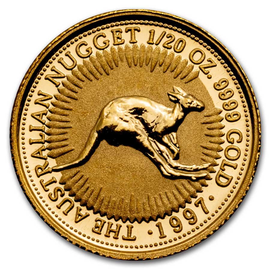 1997 Australia 1/20 oz Gold Nugget BU