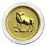 1997 Australia 1/4 oz Gold Lunar Ox BU (Series I)