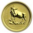 1997 Australia 1/4 oz Gold Lunar Ox BU (Series I)
