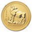 1997 Australia 1 oz Gold Lunar Ox MS-69 NGC (Series I)