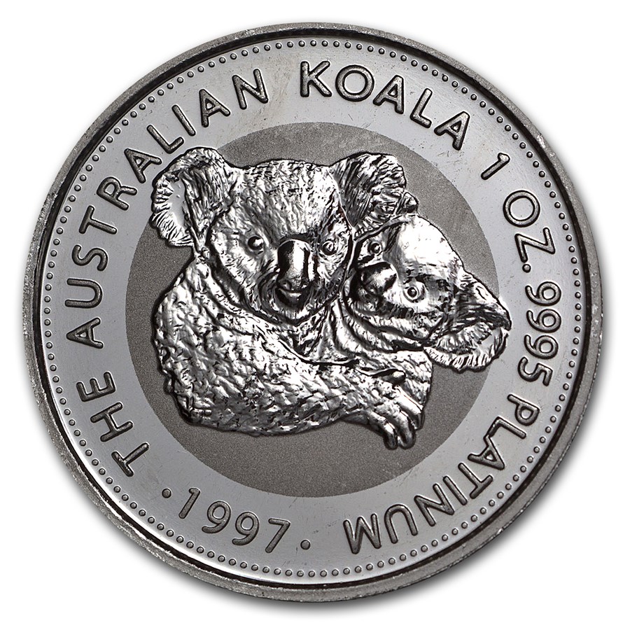 1997 Australia 1 oz Platinum Koala BU
