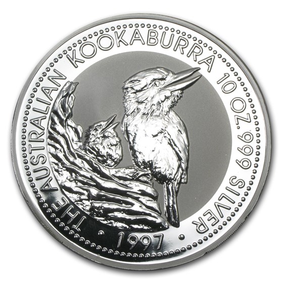 1997 Australia 10 oz Silver Kookaburra BU 1997 Australia 10 oz Silver Kookaburra BU