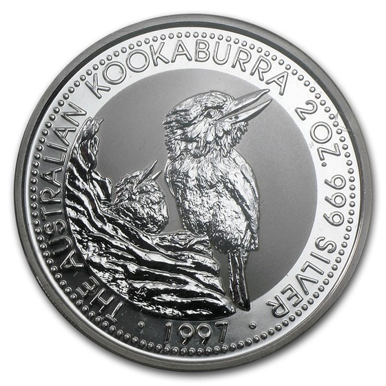 1997 Australia 2 oz Silver Kookaburra BU 1997 Australia 2 oz Silver Kookaburra BU