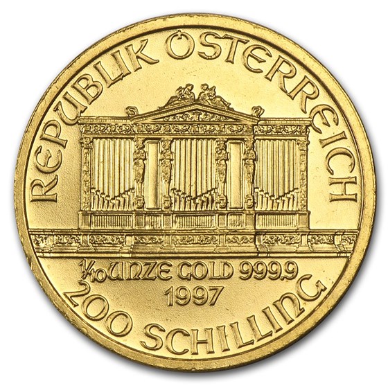 1997 Austria 1/10 oz Gold Philharmonic BU 1997 Austria 1/10 oz Gold Philharmonic BU