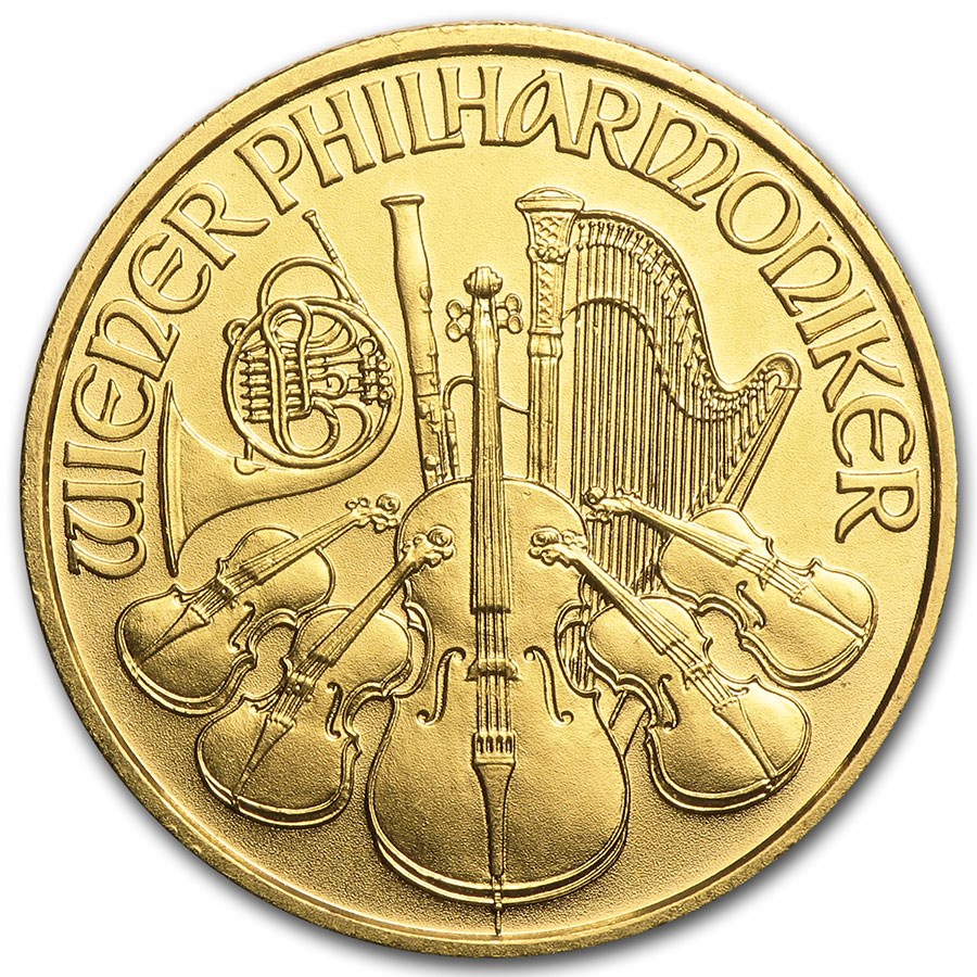 1997 Austria 1/4 oz Gold Philharmonic BU