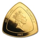 1997 Bermuda 1 oz Proof Gold $60 Sea Venture Triangle (Box & COA)