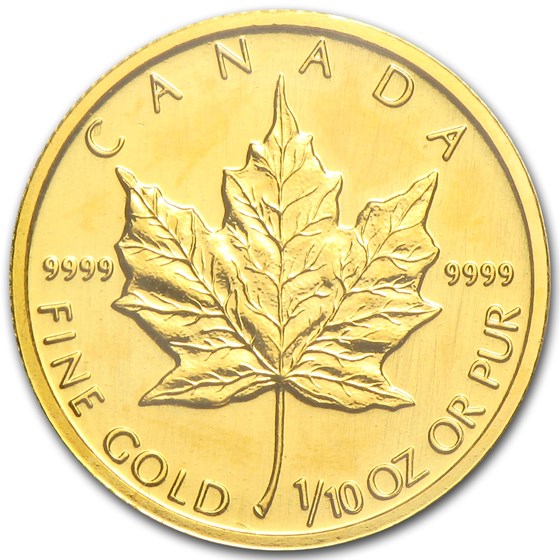 1997 Canada 1/10 oz Gold Maple Leaf BU 1997 Canada 1/10 oz Gold Maple Leaf BU