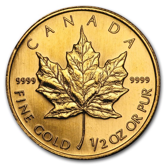 1997 Canada 1/2 oz Gold Maple Leaf BU 1997 Canada 1/2 oz Gold Maple Leaf BU