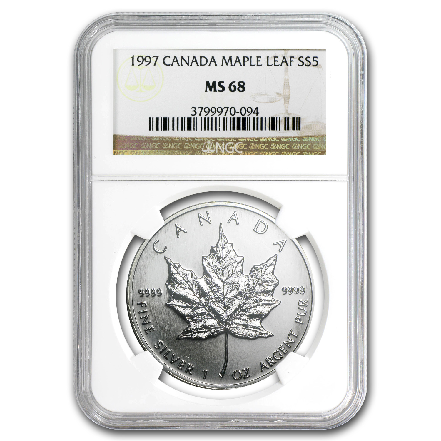 NCASE M1 V4.0 silver 生産終了品 Buy 1997 Canadian 1 oz Silver Maple Leaf MS-68 NGC | APMEX