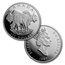 1997 Canada 4-Coin Proof Platinum Wood Bison Set (w/Box & COA)