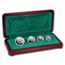1997 Canada 4-Coin Proof Platinum Wood Bison Set (w/Box & COA)