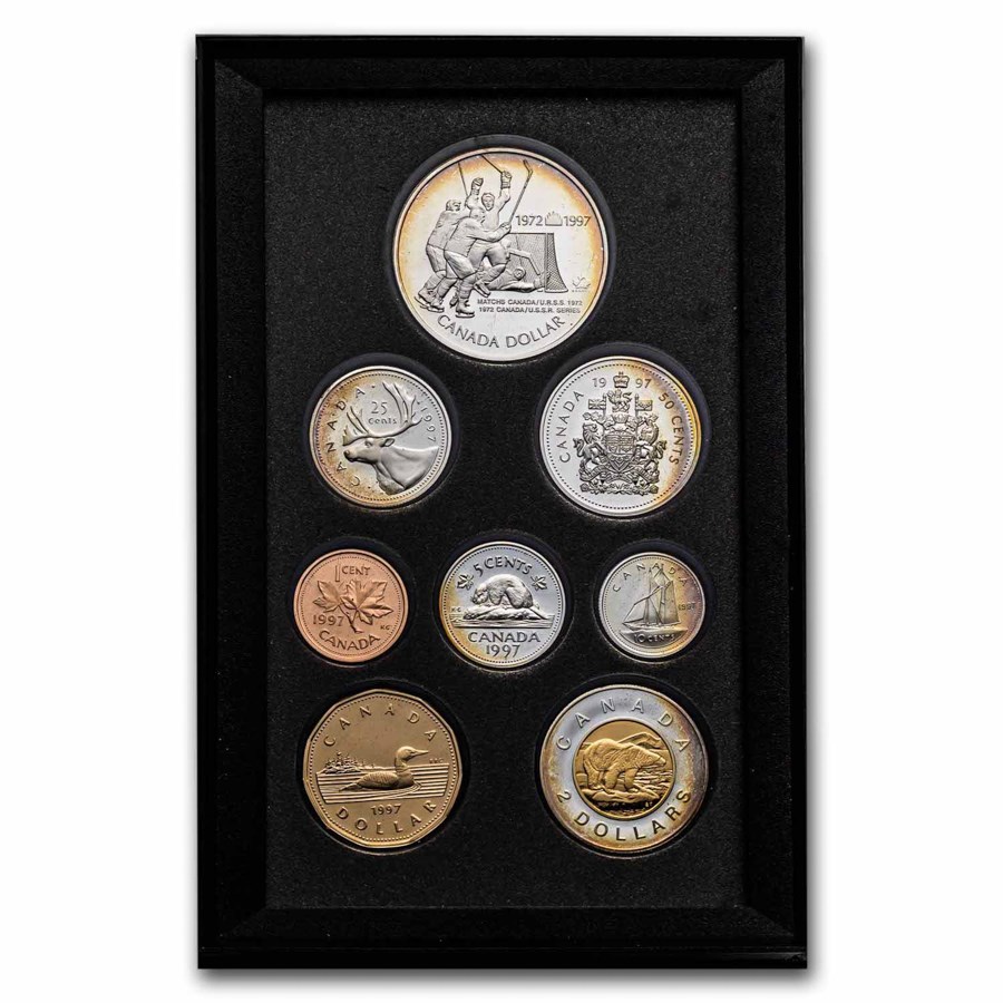 Buy 1997 Canada 8-Coin Silver Proof Set (Hockey Victory) | APMEX