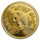 1997 China 1/10 oz Gold Panda Large Date BU (Sealed)