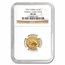 1997 China 1/10 oz Gold Panda MS-68 NGC (Large Date)