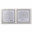1997 China 1 oz and 1/2 oz Silver Panda Proof Set (Colorized)