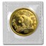 1997 China 1 oz Gold Panda Small Date BU (Sealed)