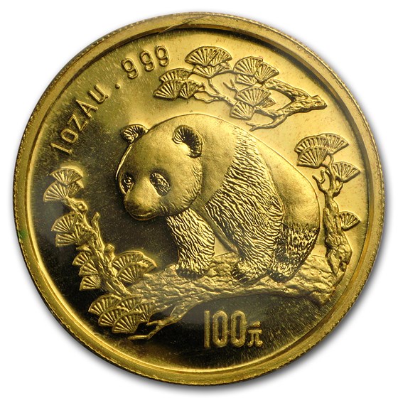Buy 1997 China 1 oz Gold Panda Small Date BU (Sealed) | APMEX