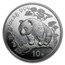 1997 China 1 oz Silver Panda Large Date BU (Sealed)