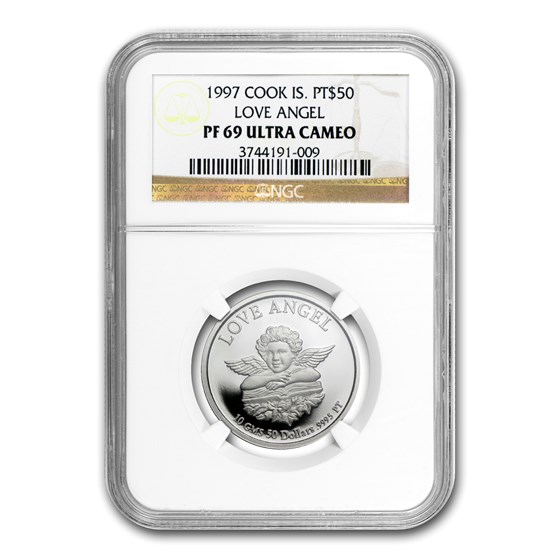 1997 Cook Islands 10 gram Platinum Love Angel PF-69 NGC 1997 Cook Islands 10 gram Platinum Love Angel PF-69 NGC