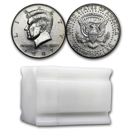 1997-D Kennedy Half Dollar 20-Coin Roll BU