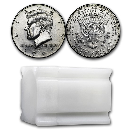 1997-D Kennedy Half Dollar 20-Coin Roll BU 1997-D Kennedy Half Dollar 20-Coin Roll BU