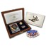 1997 Gold $5 Commem Jackie Robinson Pf Legacy Set (w/Box & COA)