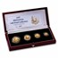 1997 Great Britain 4-Coin Gold Britannia Proof Set (w/Box & COA)
