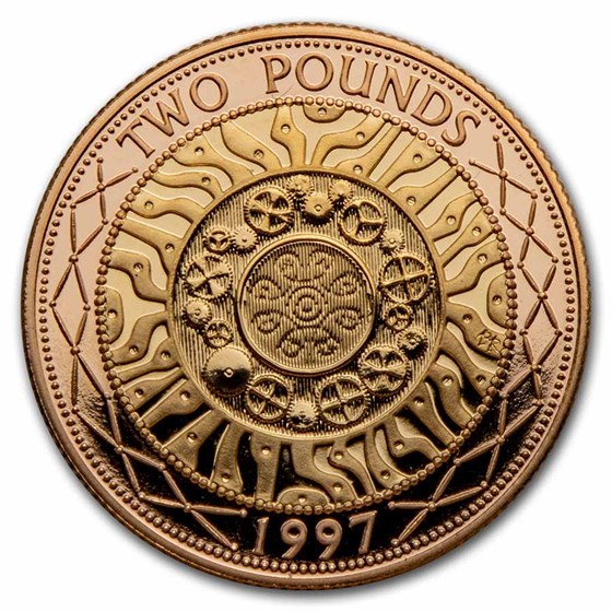 1997 Great Britain Gold 2 Pound Proof (Bi-Metal Celtic)