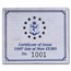 1997 Isle of Man 1/25 oz Gold Composer and Poet Thomas Moore