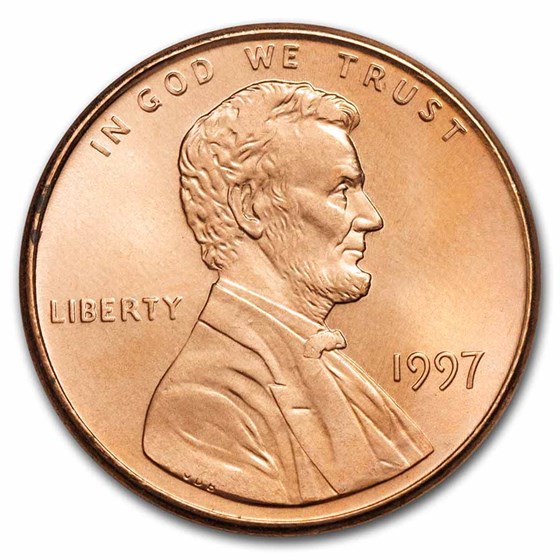 1997 Lincoln Cent BU (Red) 1997 Lincoln Cent BU (Red)
