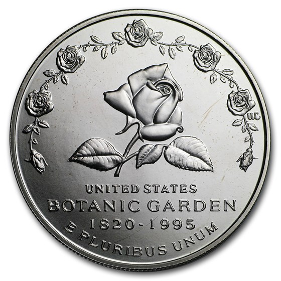 1997-P Botanical Garden $1 Silver Commem BU (w/Box & COA) 1997-P Botanical Garden $1 Silver Commem BU (w/Box & COA)