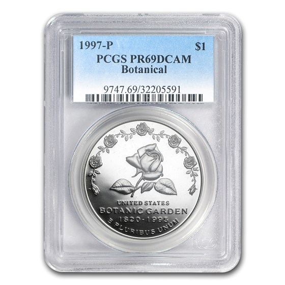 1997-P Botanical Garden $1 Silver Commem PR-69 PCGS 1997-P Botanical Garden $1 Silver Commem PR-69 PCGS
