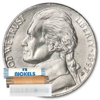 1997-P Jefferson Nickel 40-Coin Roll BU
