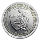 1997-P Law Enforcement $1 Silver Commem BU (Capsule only)