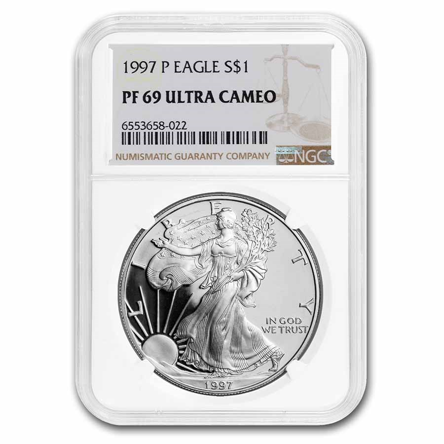 1997-P Proof American Silver Eagle PF-69 NGC