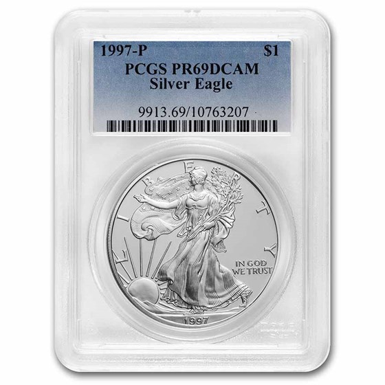 1997-P Proof American Silver Eagle PR-69 PCGS 1997-P Proof American Silver Eagle PR-69 PCGS