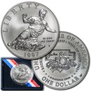 1997-S Jackie Robinson $1 Silver Commem BU (w/Box & COA)