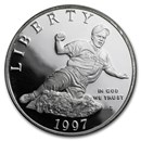 1997-S Jackie Robinson $1 Silver Commem Proof (Capsule only)