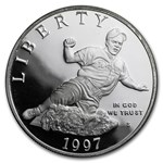 1997-S Jackie Robinson $1 Silver Commem Proof (Capsule only)