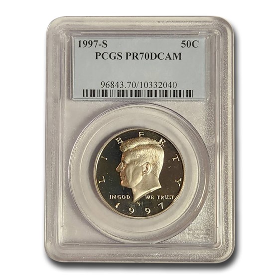 1997-S Kennedy Half Dollar PR-70 DCAM PCGS